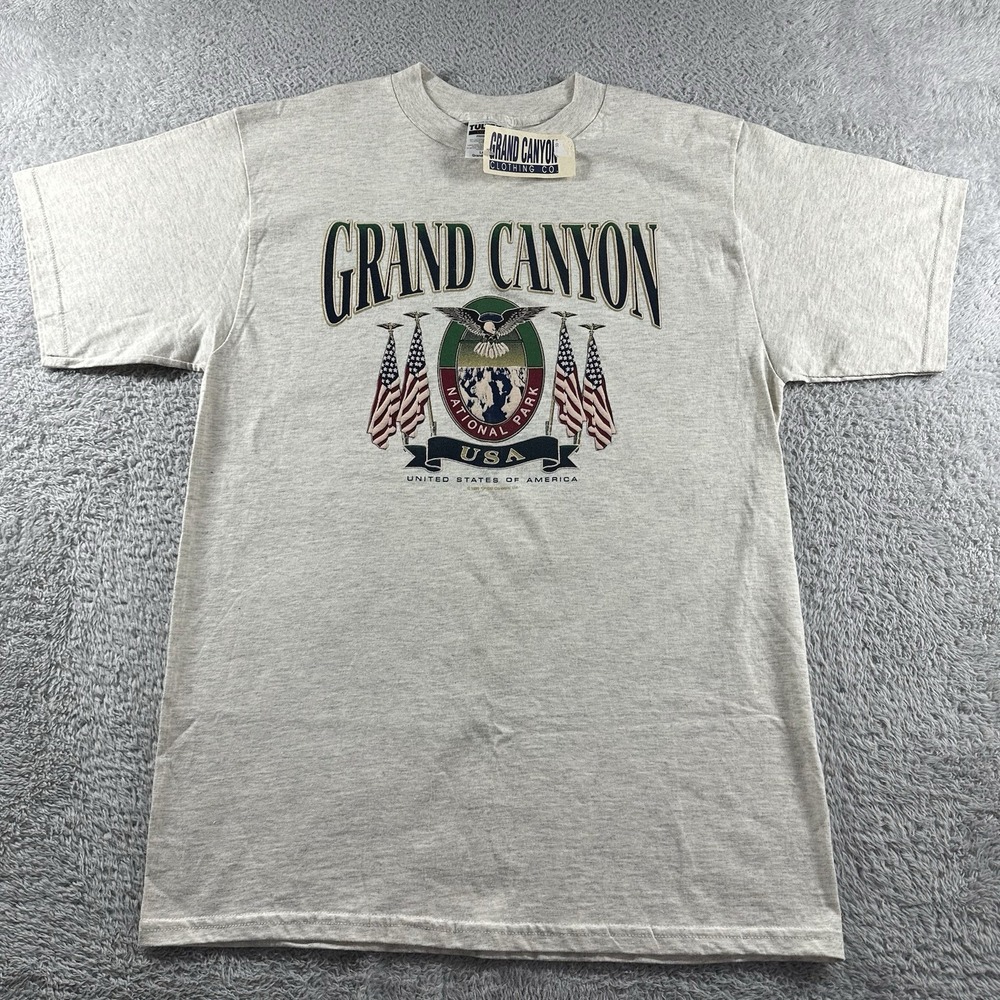 VINTAGE‎ Destination Shirt Mens Large Gray Grand Canyon National Park Deadstock